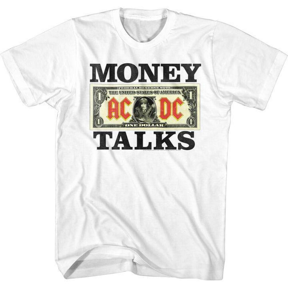 Acdc Money Talks Song White Tshirt
